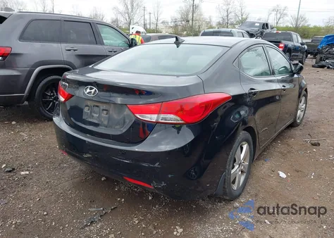 2013 Hyundai Elantra Gls from USA, damaged, VIN KMHDH4AE8DU644075